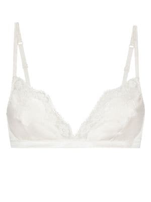 Dolce & Gabbana Floral Lace Bralette in Natural