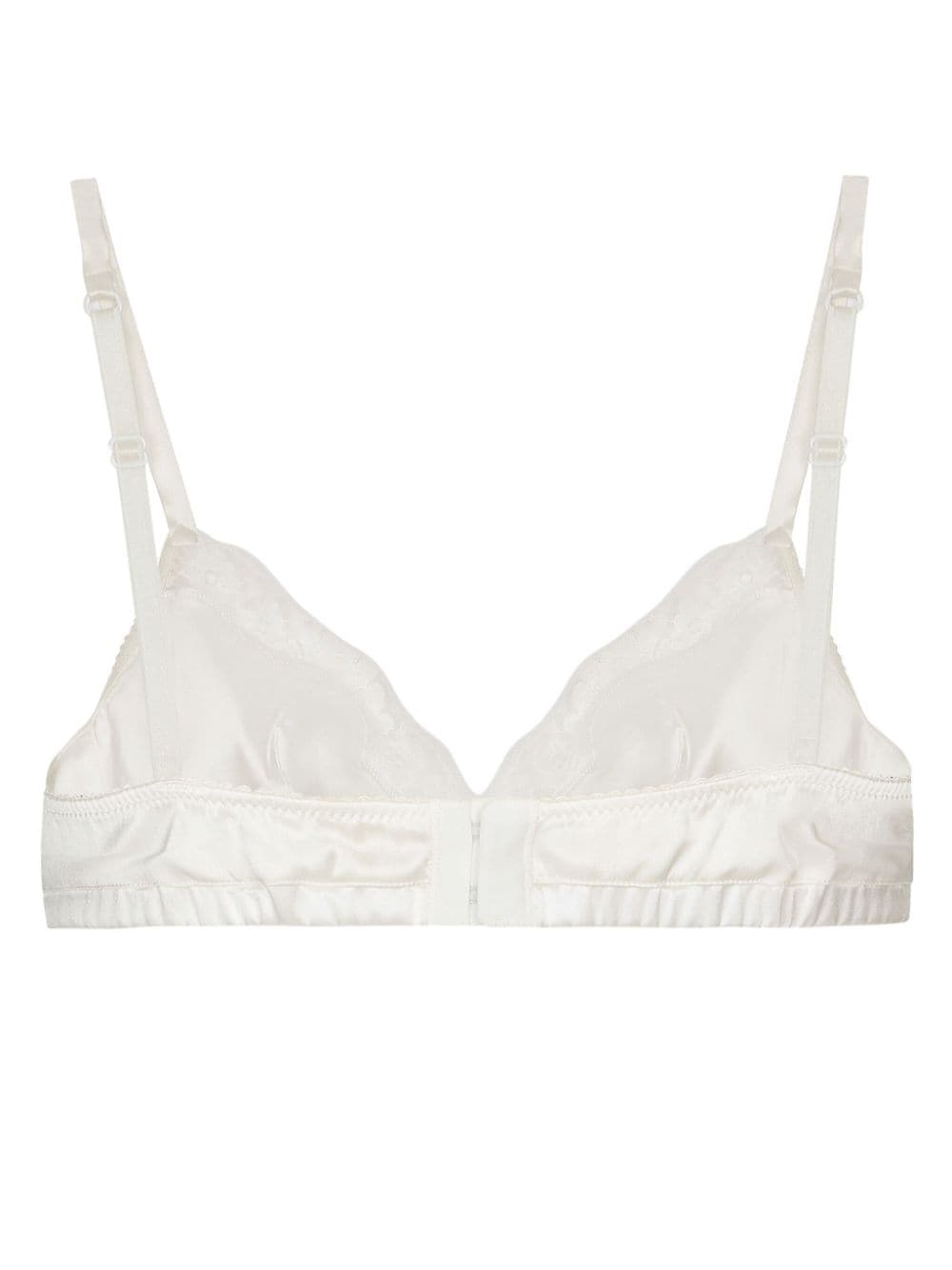 Shop Dolce & Gabbana Lace-detail Bra In White