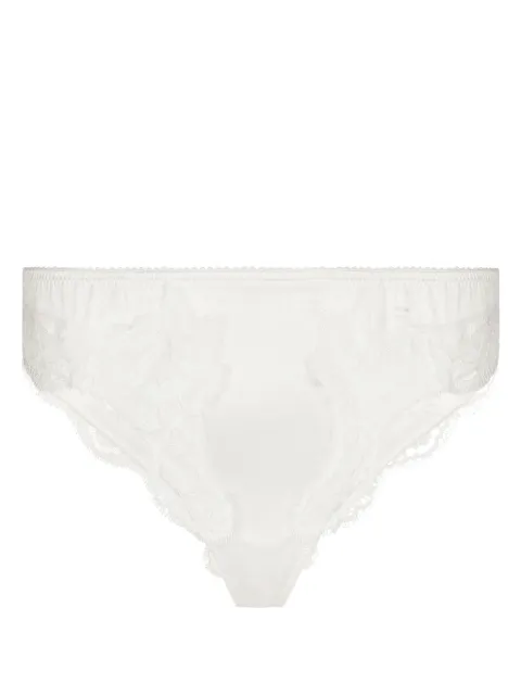 Dolce & Gabbana lace-trim satin thong