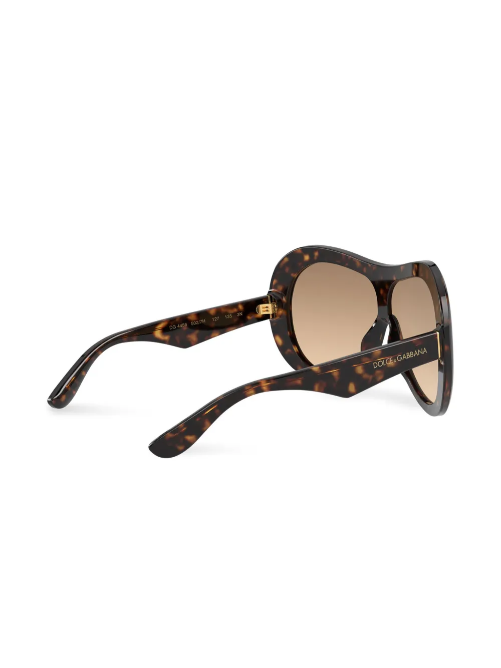 Dolce & Gabbana Eyewear DNA zonnebril met oversized montuur Bruin