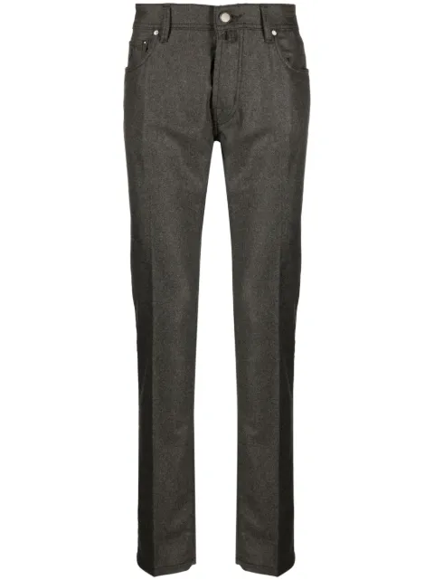 Jacob Cohën Bard slim-cut flannel trousers