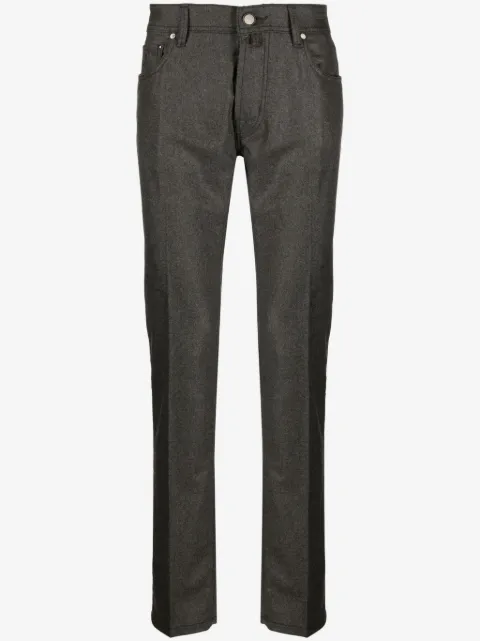 Jacob Cohën Bard slim-cut flannel trousers