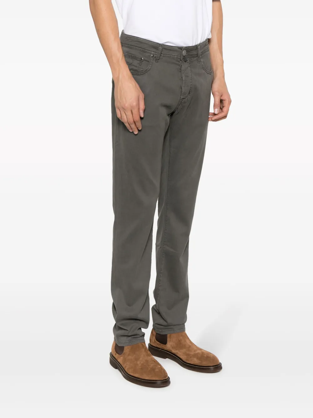 Jacob Cohën Slim-fit broek Grijs