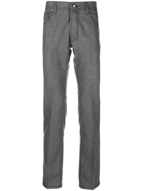 Jacob Cohën Bard slim-cut flannel trousers