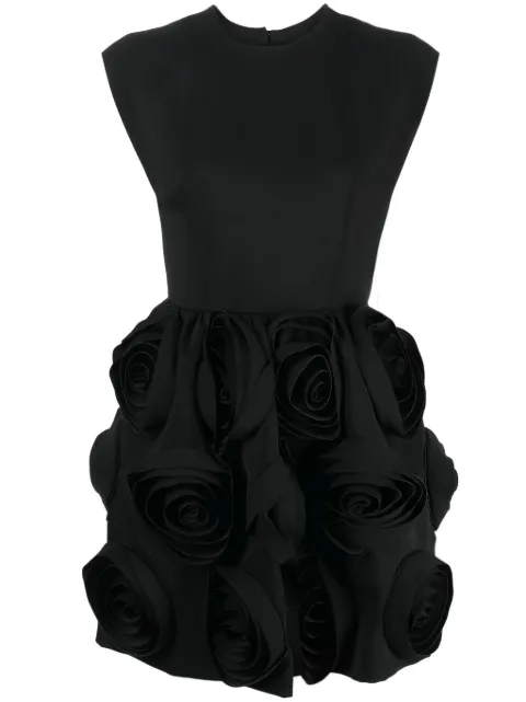 Viktor & Rolf vestido de crochet corto con motivo floral