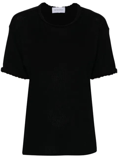 Viktor & Rolf playera con detalle trenzado