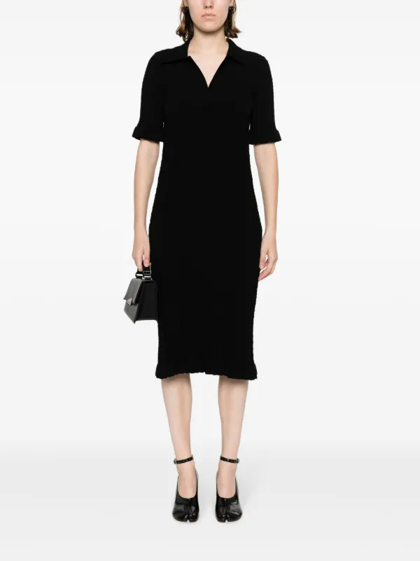 Viktor & Rolf V-neck Knitted Midi Dress | Black | FARFETCH Viktor & Rolf V-neck Knitted Midi Dress | Black | FARFETCH