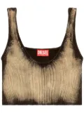 Diesel M-Deidra bleached-effect crop top - Neutrals