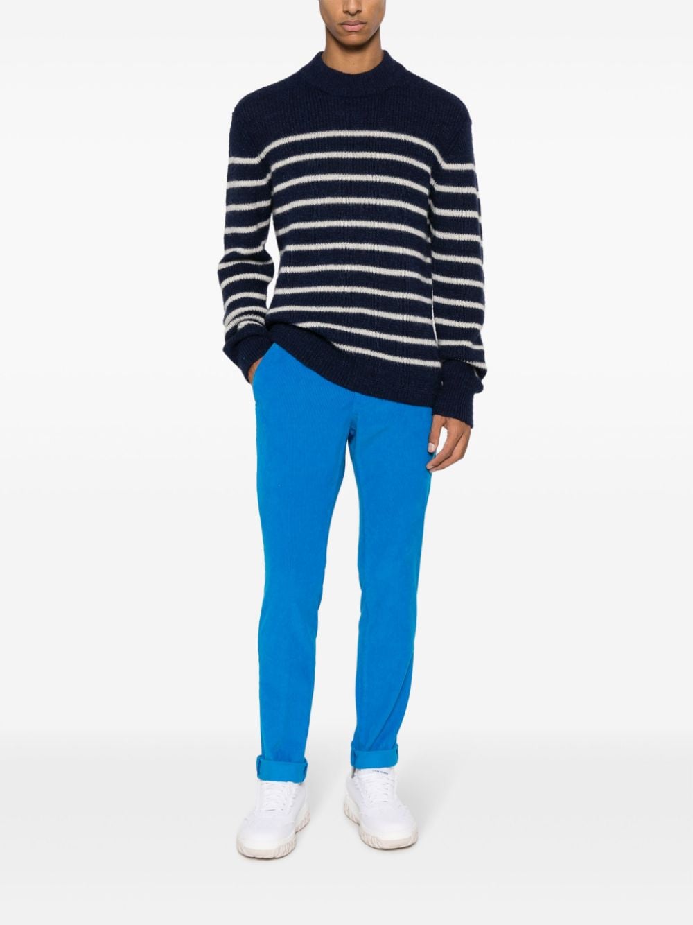 DONDUP corduroy tapered trousers - Blauw