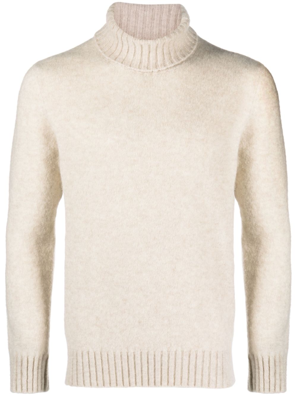 roll-neck cashmere-blend jumper