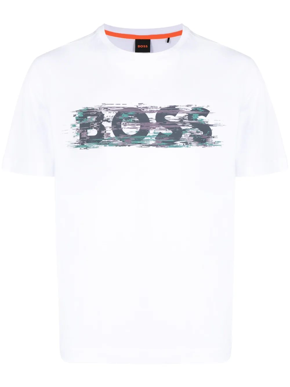 Hugo Boss Logo-print Cotton T-shirt In White