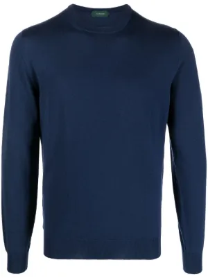John Smedley fine-knit Merino Jumper | Blue | FARFETCH NO