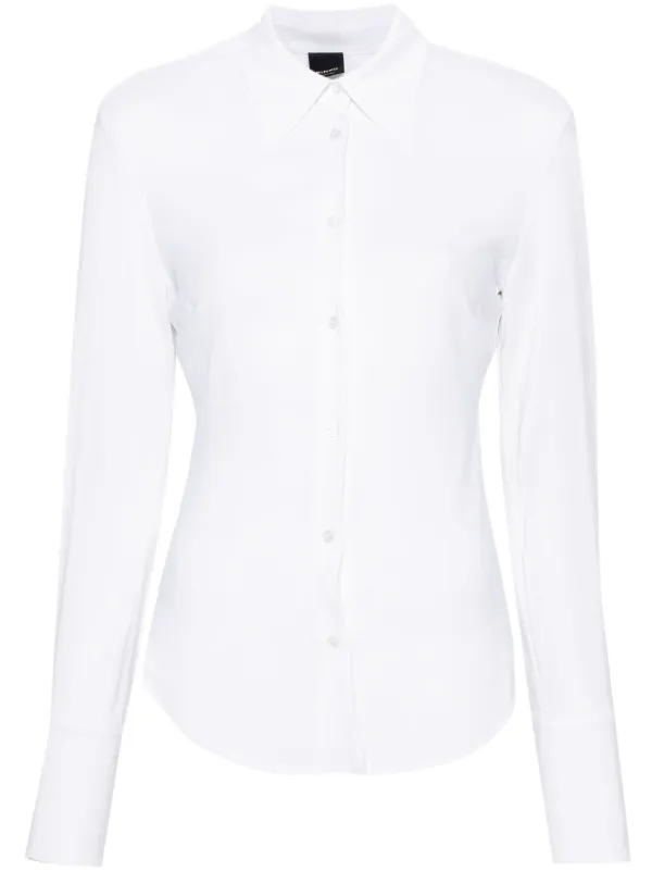 slim fit dress slacks White Shirts Dress Long Sleeve Poplin main image 0
