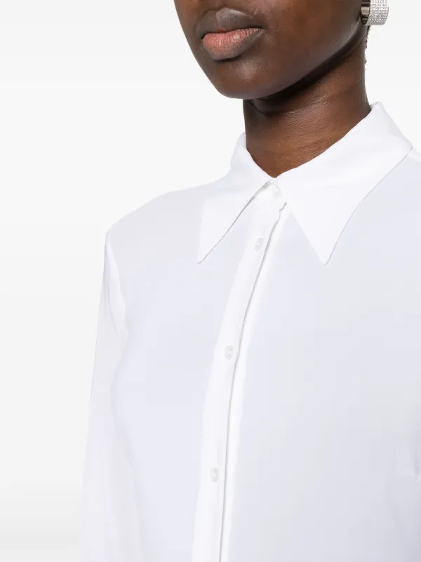 slim fit dress slacks White Shirt Dress Long Sleeve main image 1