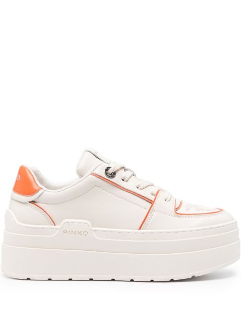 PINKO Greta two-tone platform sneakers