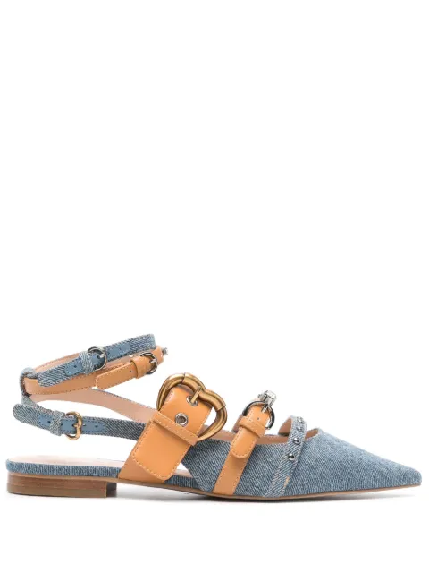 PINKO mules con detalles de gemas