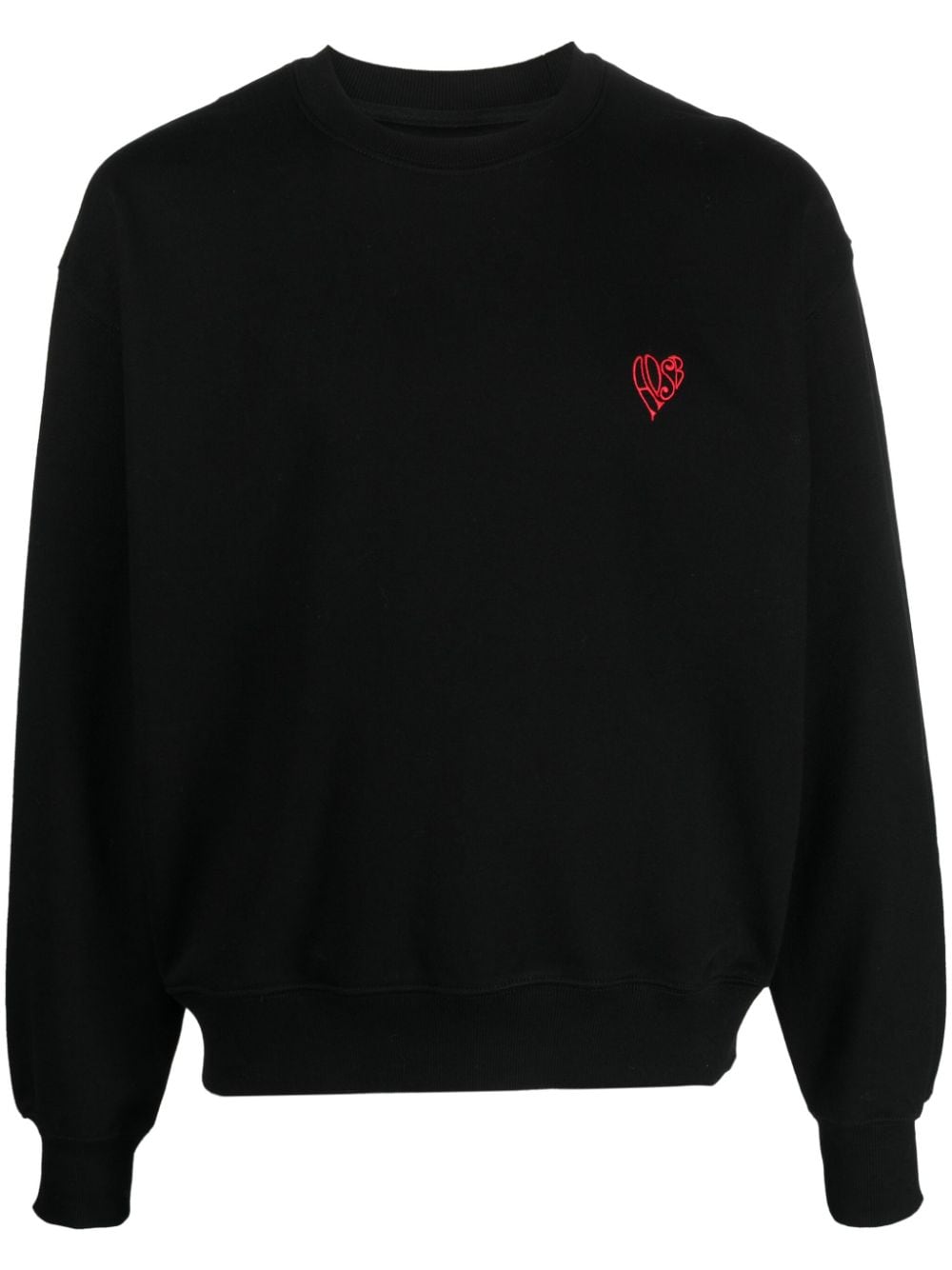 Andersson Bell logo-embroidered oversized jumper - Black