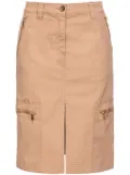 PINKO high-waisted cargo skirt - Neutrals