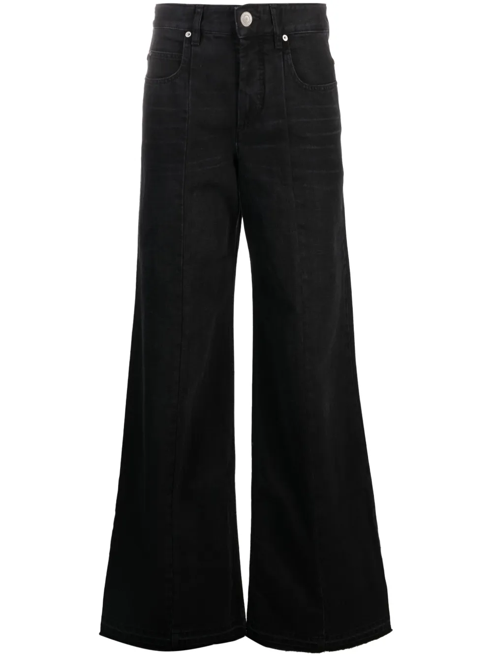 Shop Isabel Marant Noldy High-rise Flared Jeans In Schwarz