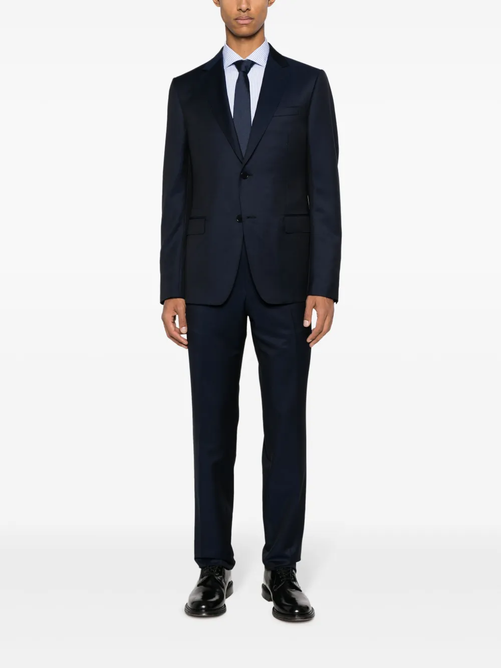 Barba Gestreept overhemd - Blauw