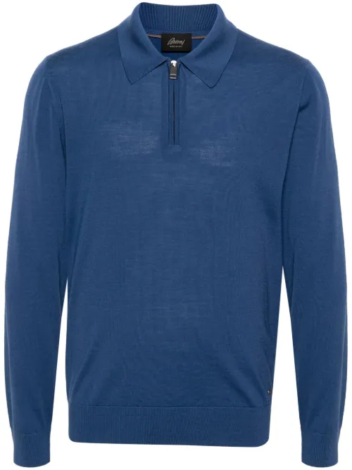 Polo en laine à fermeture zippée - Brioni - Modalova