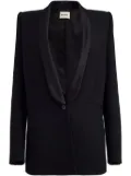 KHAITE The Helio shawl-lapels blazer - Black