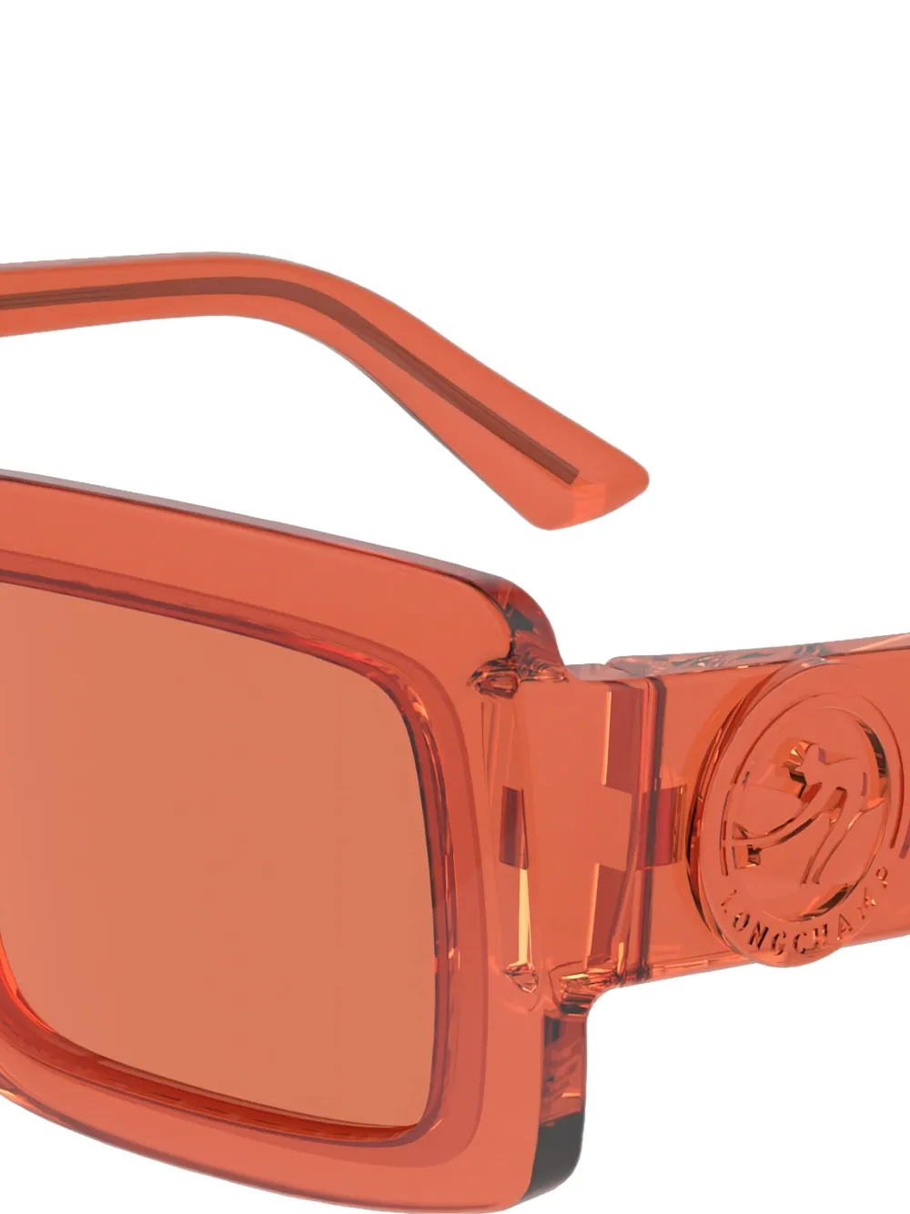Longchamp square-frame sunglasses - Oranje