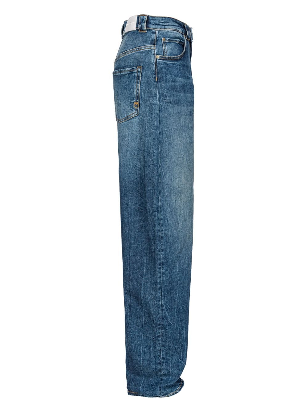 Shop Pinko Mid-rise Tapered Jeans In Blue