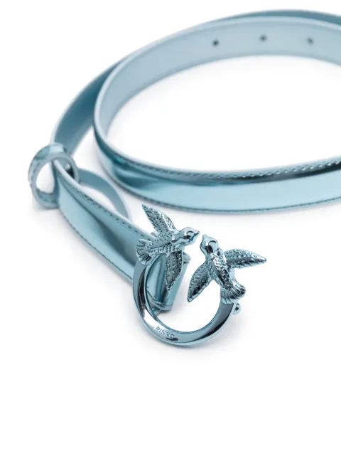 PINKO Love Birds-buckle leather belt 100143A1JDE68B - 1