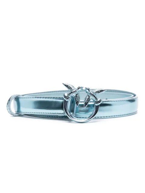PINKO Love Birds-buckle leather belt 100143A1JDE68B - 0