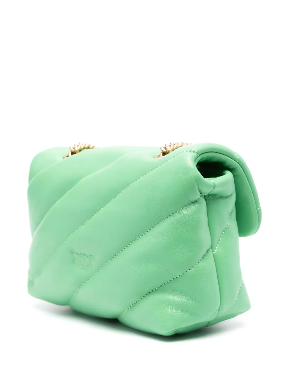 PINKO Love Puff kleine crossbodytas Groen