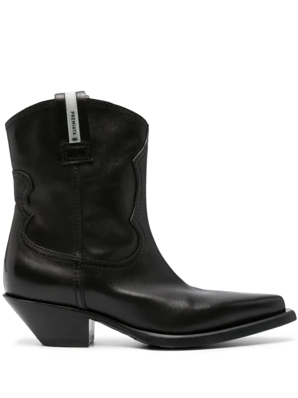 VIP【関税送料無料】希少 PREMIATA BLACK LEATHER TEXAS BOOTS
