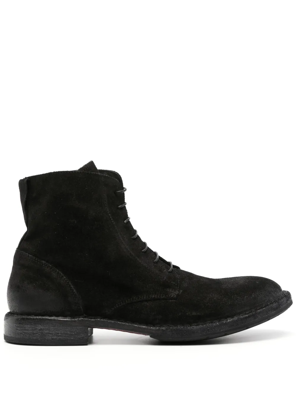 lace-up suede boots