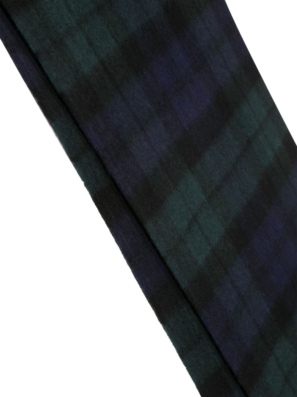 Barbour check-pattern wool-blend scarf - Zwart