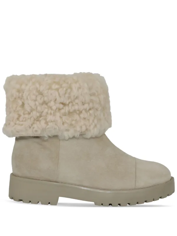 Cult Gaia Avena Shearling Ankle Boots Farfetch