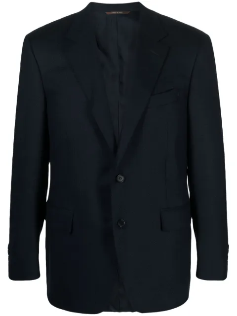 Canali blazer con solapas de muesca y botones