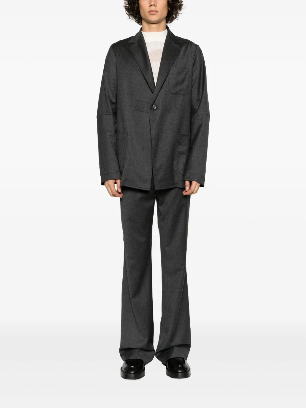 Société Anonyme notched-lapels single-breasted blazer - Grijs