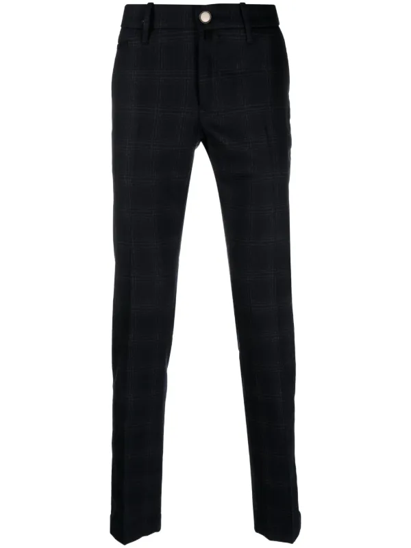 Plaid tapered trousers online