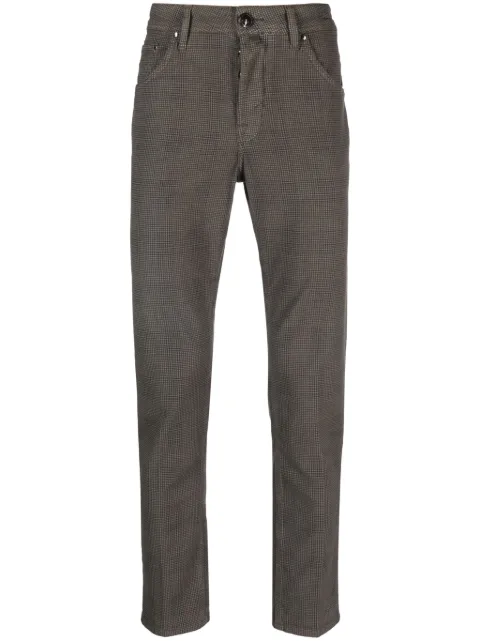 Jacob Cohën pantalones skinny con estampado de cuadros