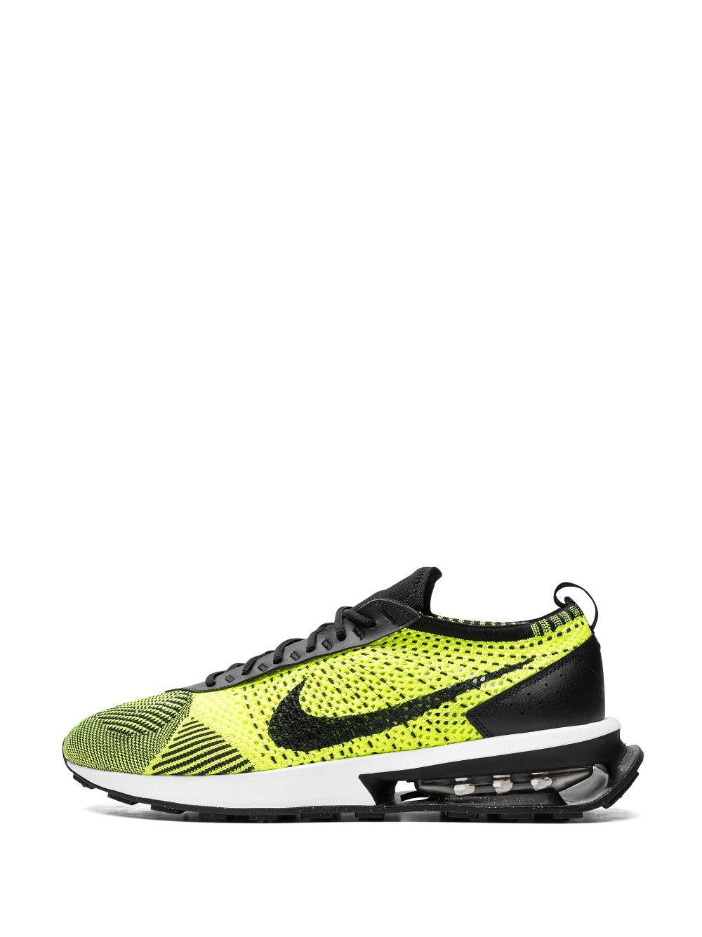 Shop Nike Air Max Flyknit Racer "volt/black" Sneakers In Green