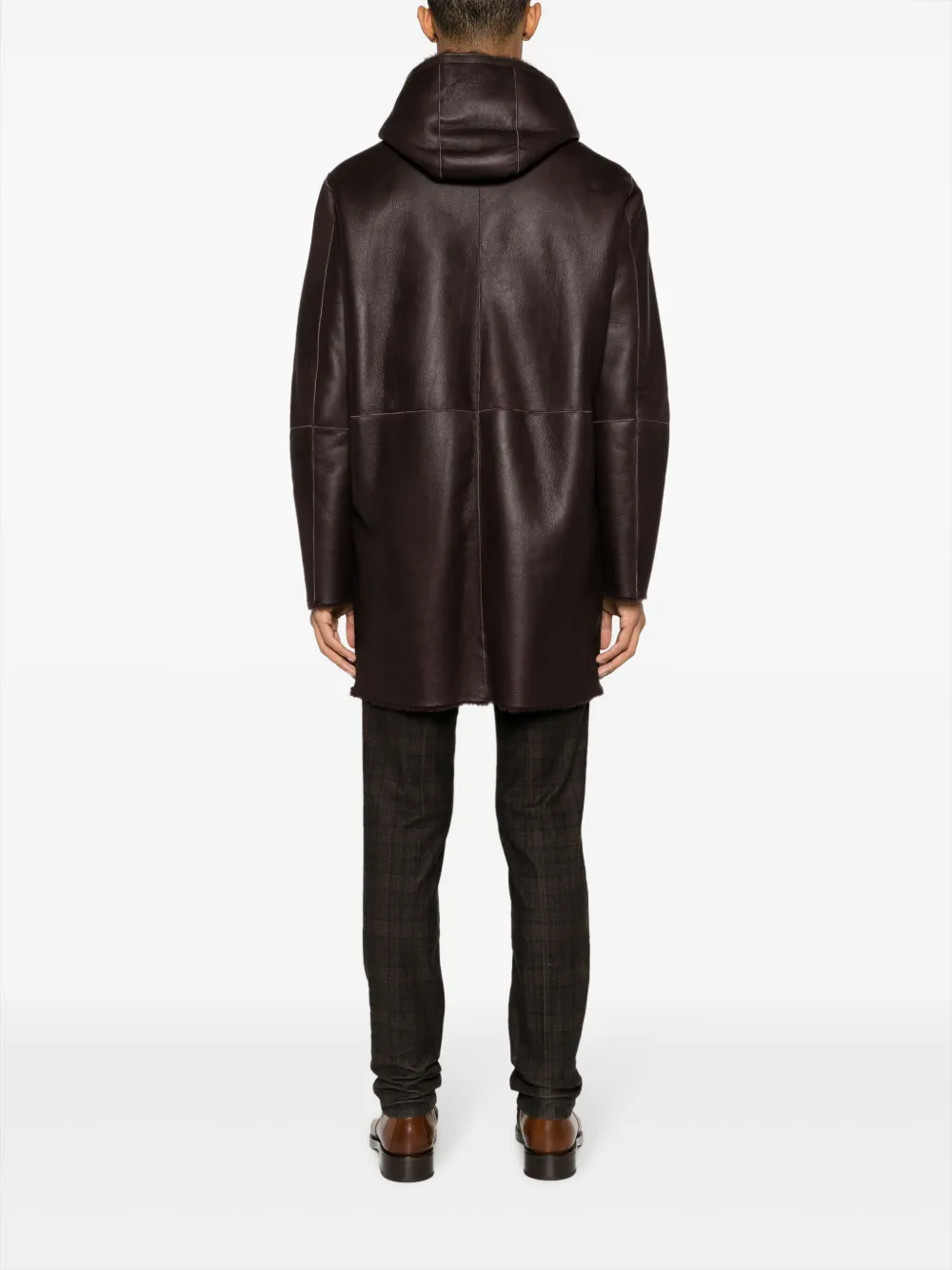 Tagliatore Leren jas Bruin