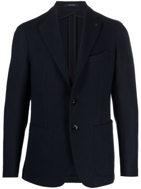 Tagliatore single-breasted virgin wool-blend blazer Men