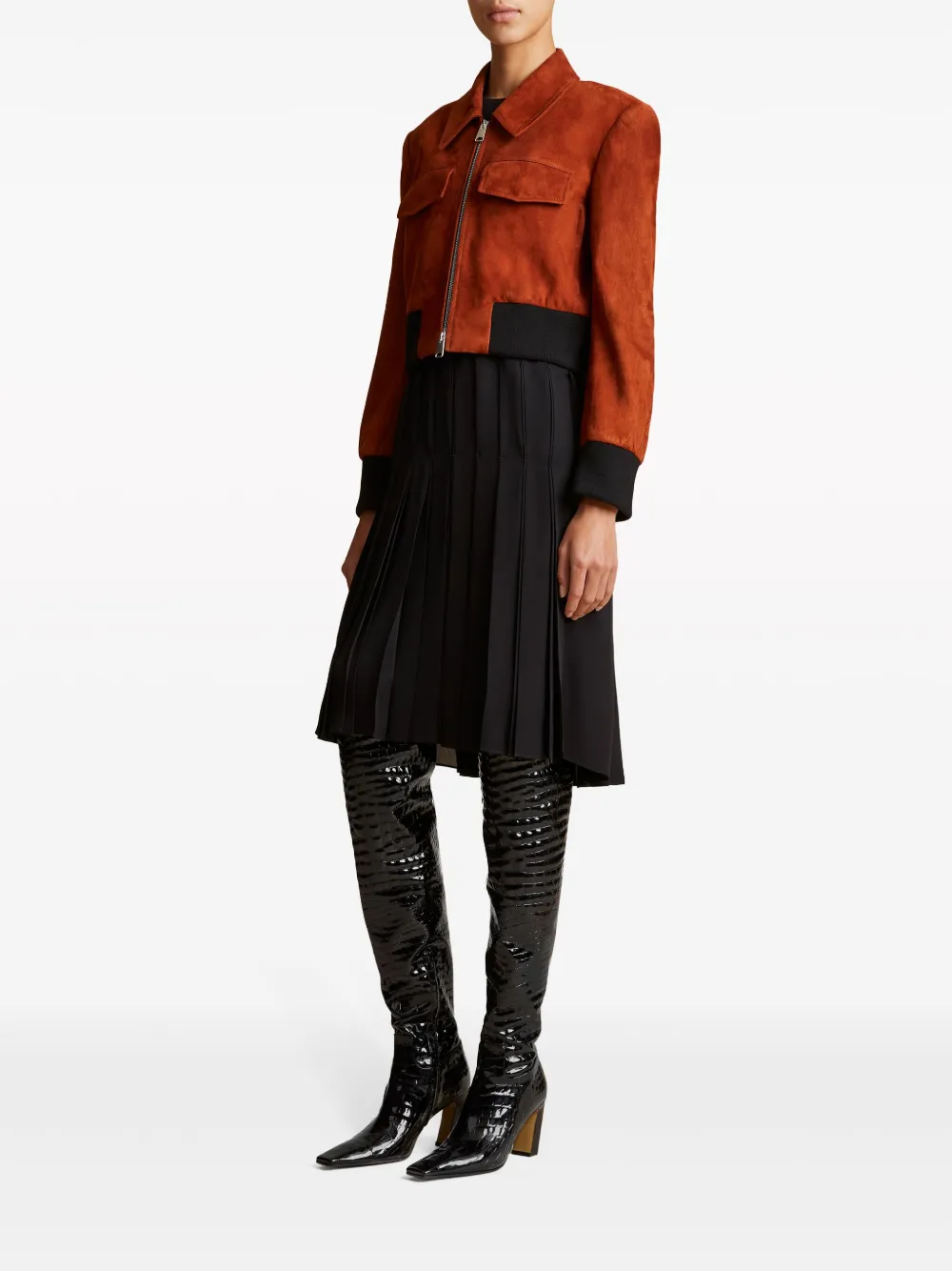 KHAITE The Hector zip-up bomber jacket | Varsity Jackets | Image 2