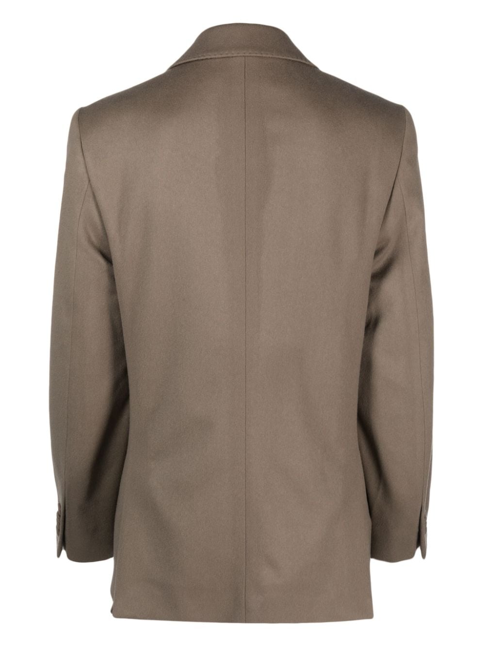Shop Officine Generale Single-breasted Knitted Blazer In Brown
