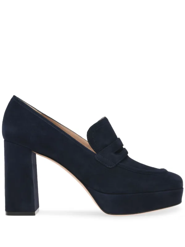 Gianvito rossi black cheap suede pumps
