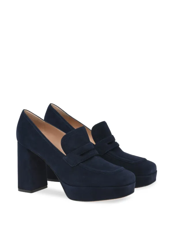 Gianvito Rossi Rouen 70mm Suede Pumps | Blue | FARFETCH