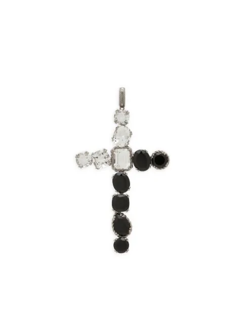 Dolce & Gabbana 18K white gold Rainbow Monochrome topaz and spinel pendant