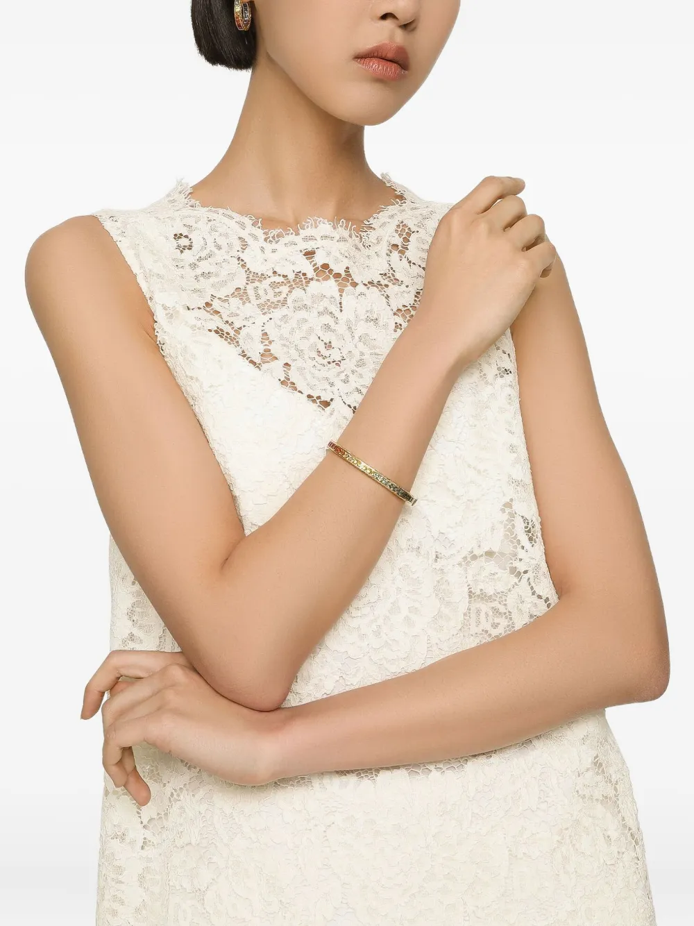 Dolce & Gabbana 18K yellow gold sapphire tennis bracelet | Image 2