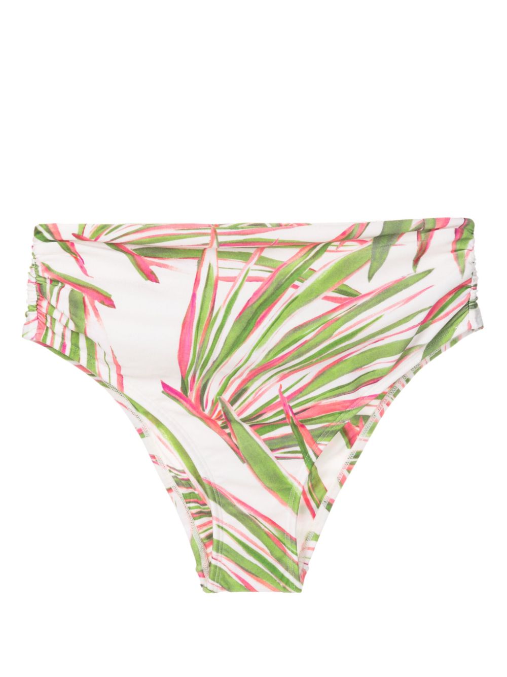 Lenny Niemeyer abstract-print high-waist bikini bottoms - Green