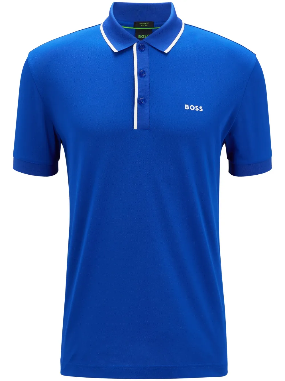 BOSS Poloshirt met logoprint Blauw